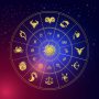 Horoscope circle, Circle with signs of zodiac and astrology vector illustration